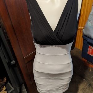 Color block Bondage Dress